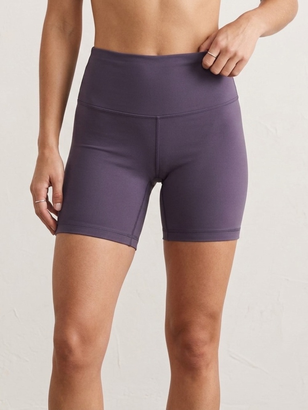 90 Degree By Reflex High-Rise Purple Bike Shorts Small